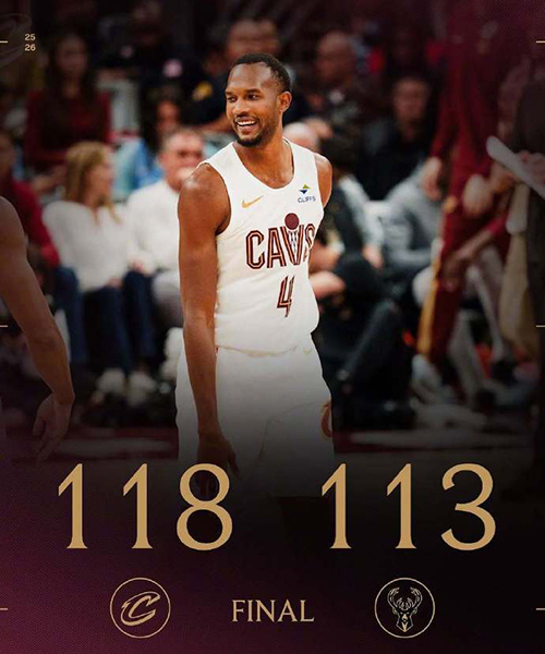 骑士118-113胜雄鹿,字母哥空砍40+14+9,莫布利21分