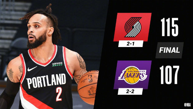 <a href=/lanqiupindao/blazers/ target=_blank class=infotextkey>开拓者</a>115-107战胜<a href=/lanqiupindao/lakers/ target=_blank class=infotextkey>湖人</a>