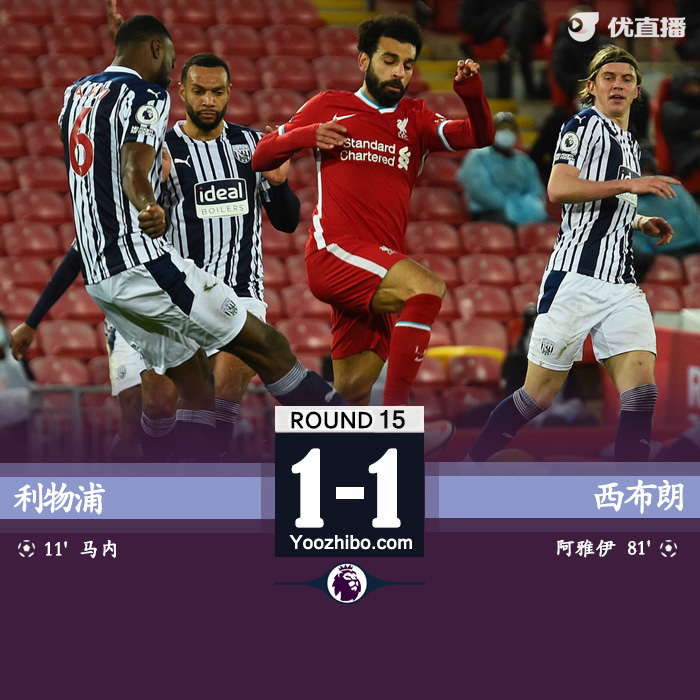 <a href=/zuqiupindao/liverpool/ target=_blank class=infotextkey>利物浦</a>1-1西布朗